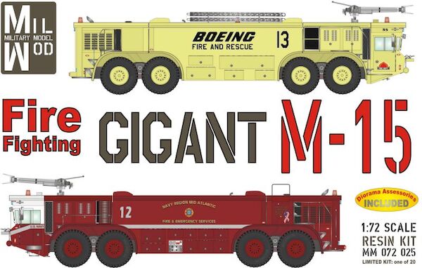 Oskosh M15 Fire Fighting gigant (Boeing) (SMALL RESTOCK)  MM072-025