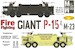 Oshkosh P15 & M-23 Fire Fighting giant (US NavyAir Station  Kevlavik, Langley AFB) (SMALL RESTOCK) MM072-044