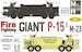 Oshkosh P15 & M-23 Fire Fighting giant (US NavyAir Station  Kevlavik, Langley AFB) (SMALL RESTOCK) MM072-044