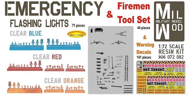 Emergency lights and tool sets for firebrigades  MM072-082