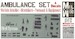 Ambulance set, with vehicle interiors, strechers, personel and equipment  MM072-086