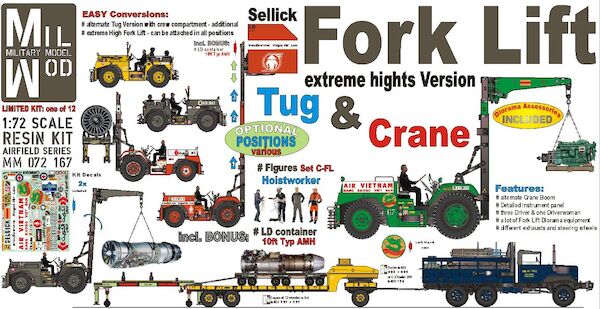 Fork Lift extreme highs Sellick ATT80 , large LD-Container AMH Fork Lift Equipment, Hoistworker Multipose Fig. MM072-167