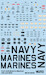 McDonnell Douglas F4 Phantom (US Navy/USMC Hi Viz Data Stencils)  MILSPEC32-002A
