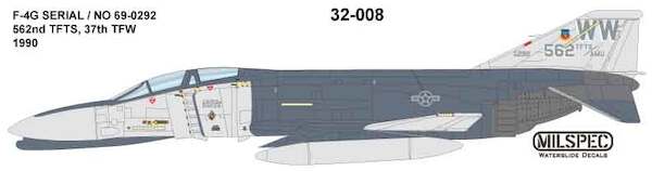 F4G Phantom (652TFTS 1990)  MILSPEC32-008