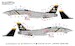 F14B Tomcat (VF84 Jolly Rogers BuNo 160414/AJ201, CVW8 USS Nimitz 1981) MILSPEC32-057