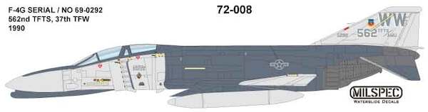 F4G Phantom (652TFTS 1990) MILSPEC72-008