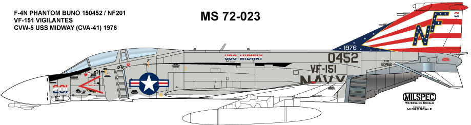 Milspec Press MILSPEC72-023 F4N Phantom (VF-151 