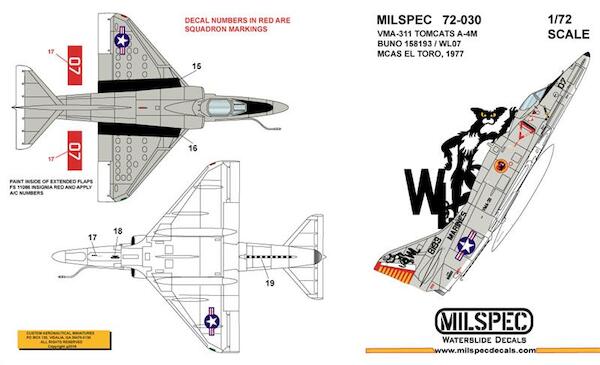 A4M Skyhawk (VMA-311 'Tomcats", MCAS El Toro 1977) MILSPEC72-030