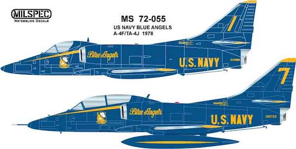 A4F/TA4J Skyhawk (Blue Angels 1978 season) MILSPEC72-055