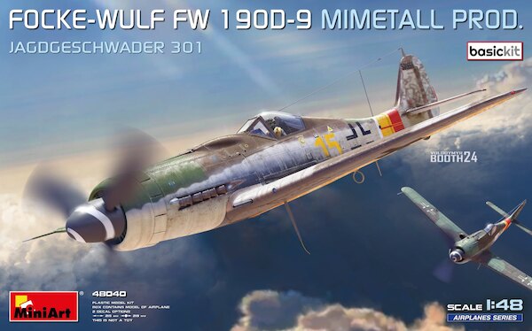Focke-Wulf Fw 190D-9. Mimetall Production "Jagdgeschwader 301"Basic Kit  48040