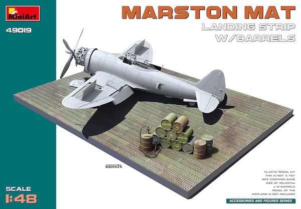 Marston Mat Landing Strip with Barrels 49019