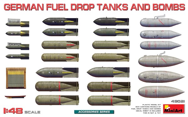 German Fuel Drop Tanks and Bombs  49021