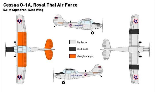 Cessna O1A Bird dog (Royal Thai AF)  MINI306