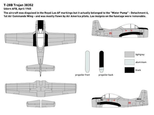 North American T28B Trojan Air America) MINI319