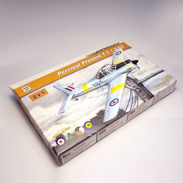 Percival Provost T.1 / T53 boxed version with 2 kits (RAF, Sudanese, Iraqi, Irish AF)  MINI331