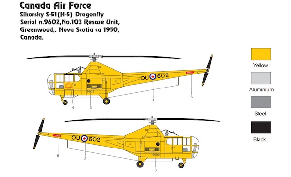 Sikorsky H5 Dragonfly (RCAF) MINI339