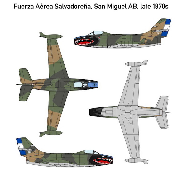 Dassault MD.450 OURAGAN ( El Salvador)  MINI344