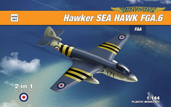 Hawker Sea Hawk FGA.6 (FAA)(2 kits)  MINI347