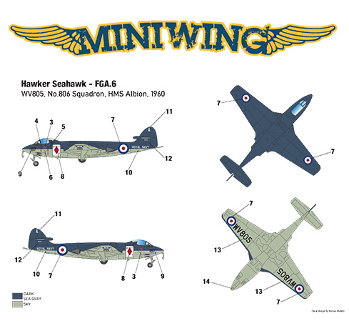 Hawker Sea Hawk FGA.6 (FAA)  MINI349