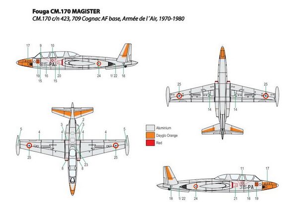 Fouga CM170 Magister (Armée de l´Air) MINI351