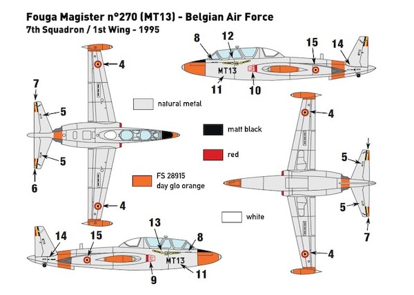 Fouga CM170 Magister (Belgian AF) MINI353