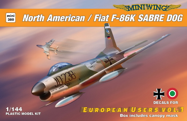 NA/Fiat F86K Sabre Dog (West Germany, Italy)  MINI380