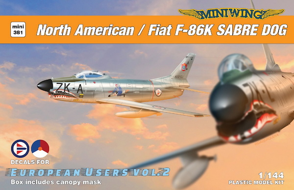 NA/Fiat F86K Sabre Dog (Norway, the Netherlands) MINI381