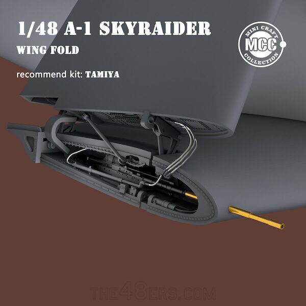 A1 Skyraider wing fold /w metal gun barrels (Tamiya)  MCC4810