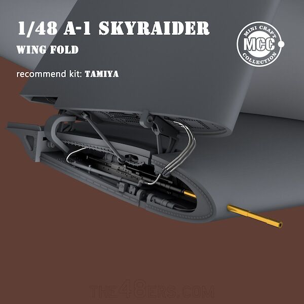 A1 Skyraider wing fold /w metal gun barrels (Tamiya) MCC4810