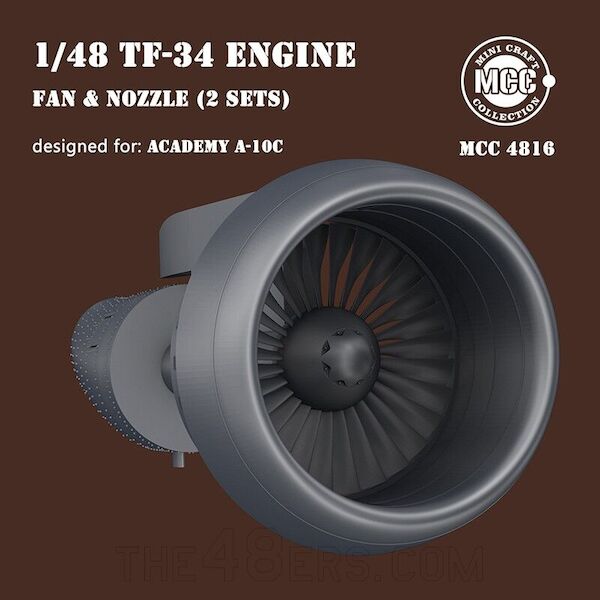 A10C Thunderbolt II engine Fan blades and Nozzles   ACADEMY  MCC4816