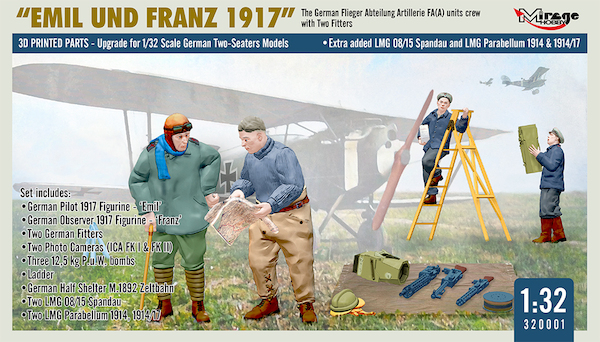 WWI German FA(A) Units Crew 'Emil und Franz 1917' w/Equipment  320001