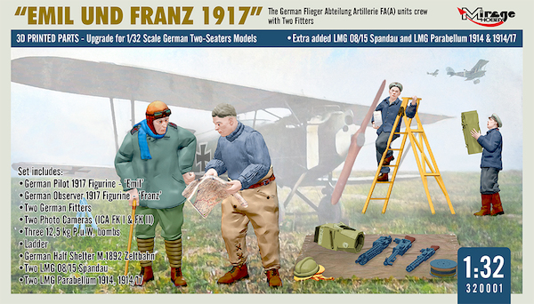 WWI German FA(A) Units Crew 'Emil und Franz 1917' w/Equipment 320001