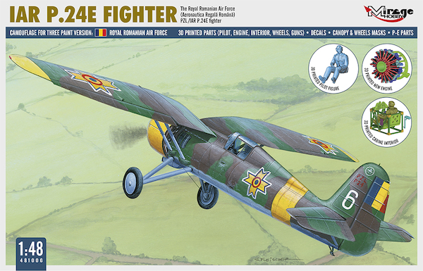 PZL /IAR P.24E Fighter Romanian Air Force (w/ 3D printed parts)  481006