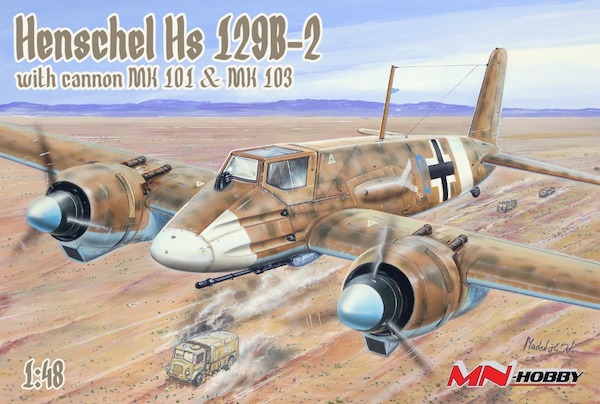 Henschel HS129B-2 with cannon MK101 and Mk103 48MN002