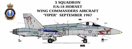 F/A18A Hornet (3 sq RAAF - Viper Scheme) AAF-7203