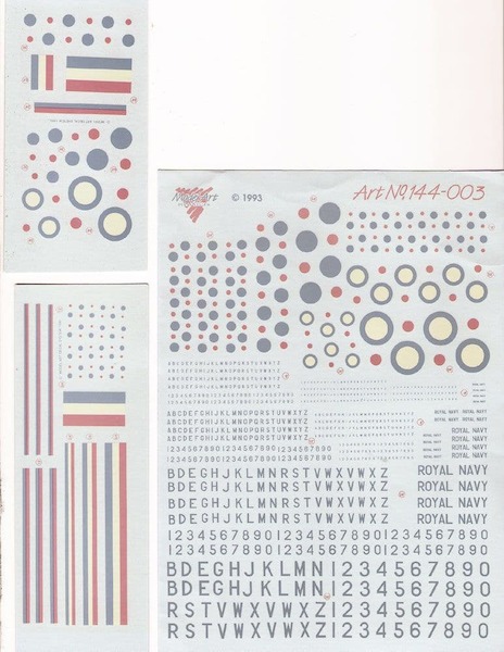 British Low Vis Roundels, Letters & Logo`s 144-003