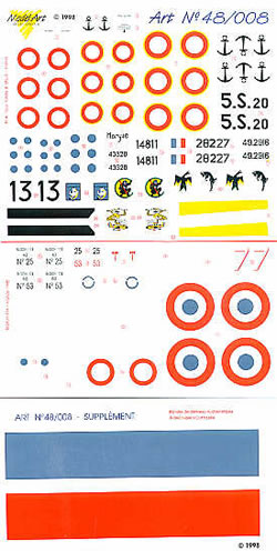 T6 Harvard (FAF, Aeronavale), Bloch 174 (FAF)  MA4808