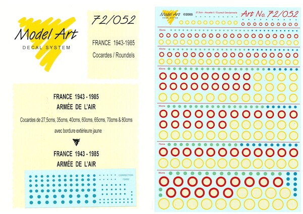 French roundels and aces stripes 1943-1985 MA7252