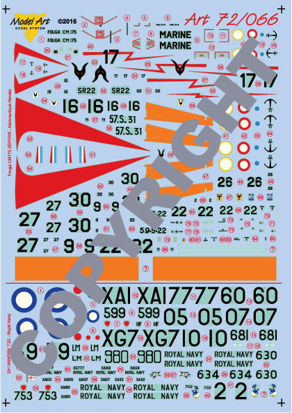 De Havilland T22 Vampire (Royal Navy), Fouga CM175 Zephyr (Aeronavale)  MA7266