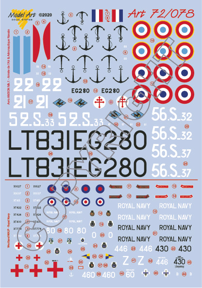 Avro Anson MK1 (Armee de l'air, Aeronavale) Westland Wasp HAS1 (Royal Navy)  MA7278