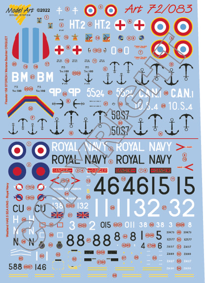 Morane-Saulnier MS500 'CRIQUET' (Armee de 'L air, Aeronavale), Sea King HAS5 (Royal Navy) MA7283