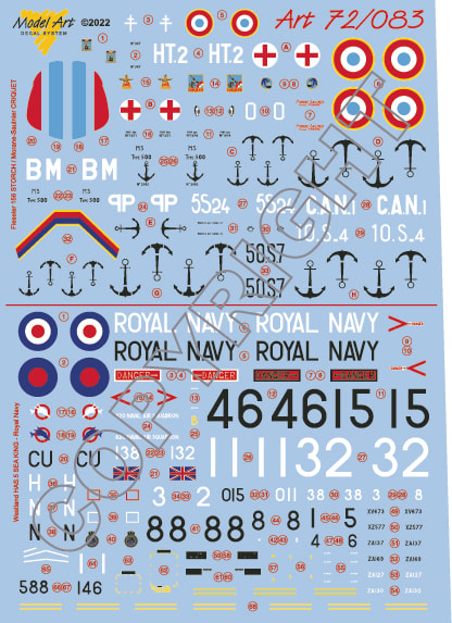 Morane-Saulnier MS500 'CRIQUET' (Armee de 'L air, Aeronavale), Sea King HAS5 (Royal Navy)  MA7283