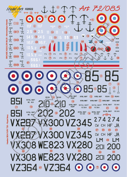 Sea Fury T20 (Royal Navy), SNCASE Aquilon MK20(Aeronavale) MA7285
