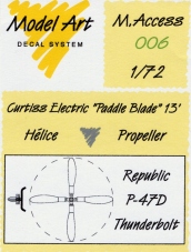 Curtiss Electric paddle blade prop for P47D  maccess 06