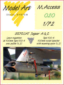 Type 100-4 100mm Rocket Launcher with mounting pylon for Jaguar A/E (2x)  maccess 20