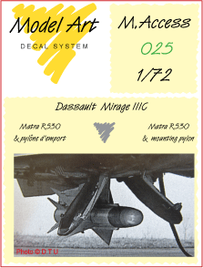 Matra R530 missile with mounting pylon for Mirage III  maccess 25