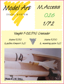 Matra R530 missile with mounting pylon for Vought F-8E(FN) Crusader maccess 26