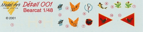 Grumman F8F Bearcat unit badges (Armee de 'l Air) MADET001