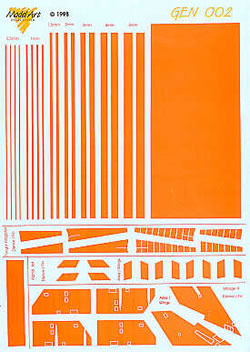 Orange Anti Collision"Day Glo" (Alpha jet,Mirage III,Fouga) MAGEN002