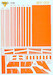 Orange Anti Collision"Day Glo" (Alpha jet,Mirage III,Fouga) MAGEN002